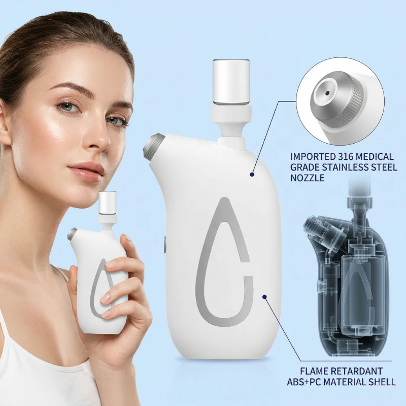 Face Steamer - ポータブルナノフェイシャルスチーマー、プロ仕様フェイシャルスチーマー機器、顔の保湿とケア用