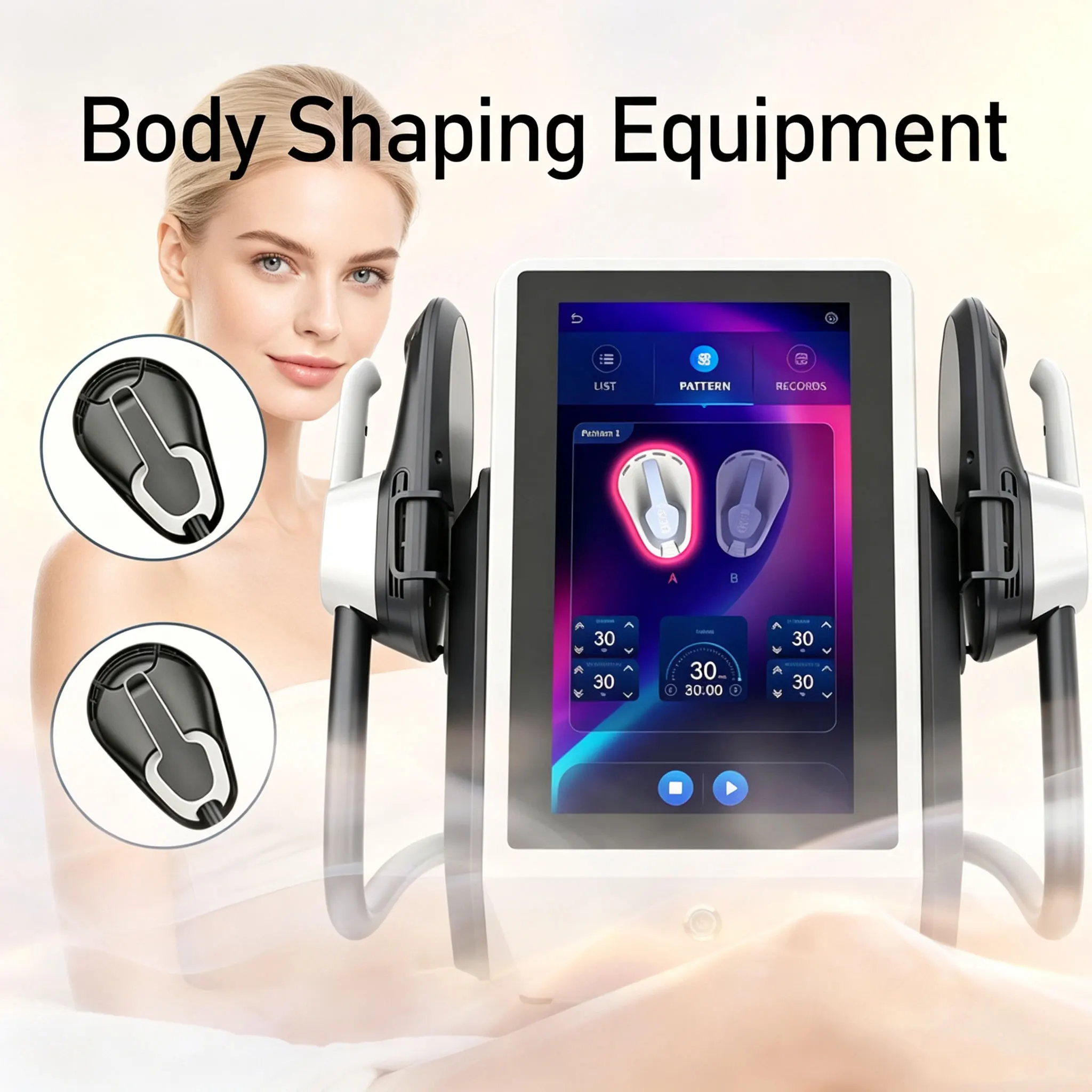 Body Brush - 美容サロンで使用される、体のラインを整え、体型を改善するための新しいデスクトップ型筋力トレーニング機器。