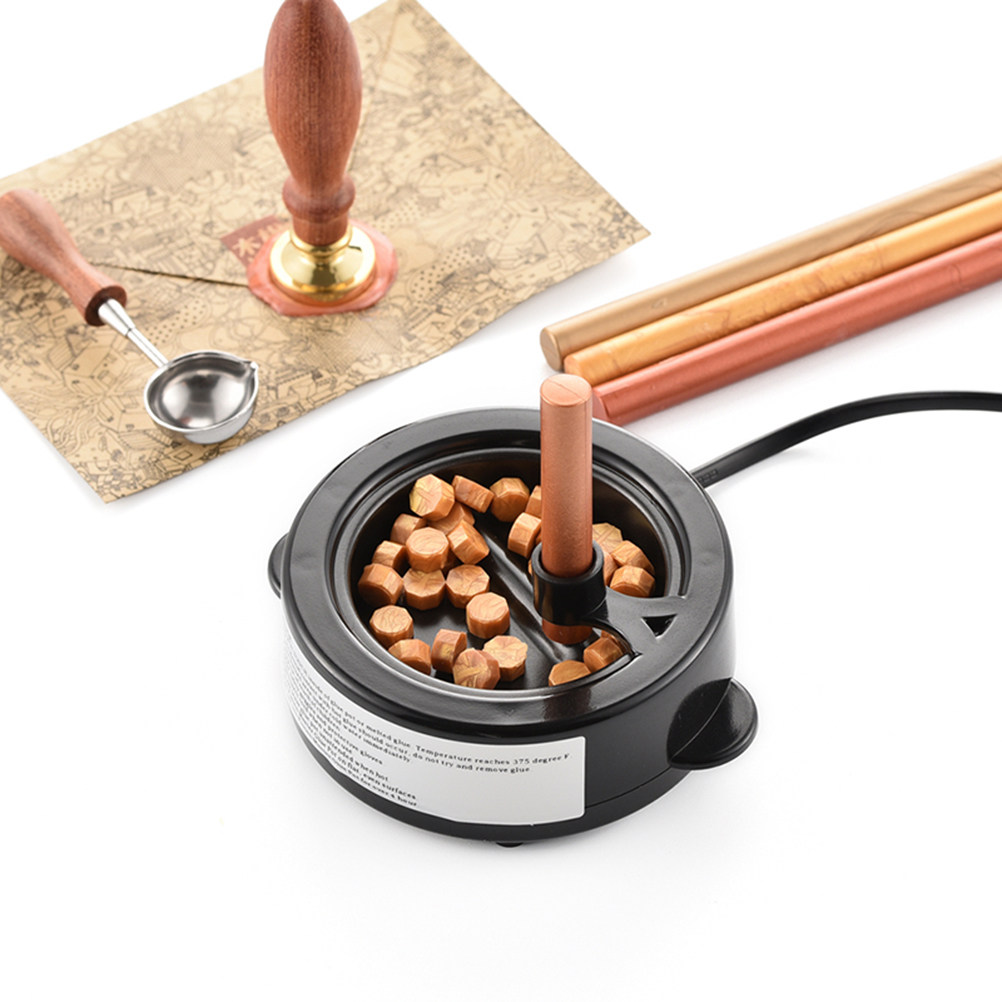 Wax Warmer - 1個入り シールワックス溶解炉 ポータブル 鉄製 ワックスウォーマー 強力で丈夫、急速加熱。DIYクラフト、誕生日、ホリデーギフトに最適。