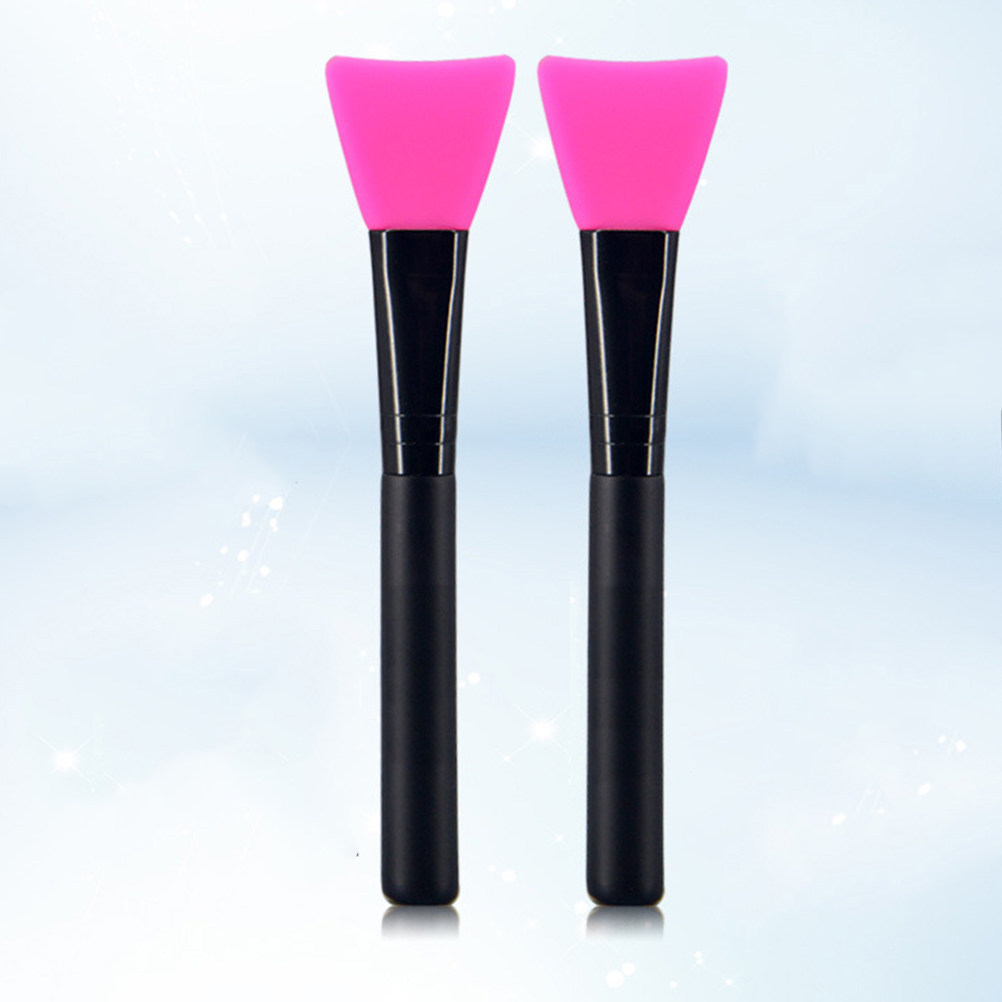 敏感肌向けのフェイスマスク用シリコンブラシ6本セット。黒い木 - Body Brush のレビューと価格