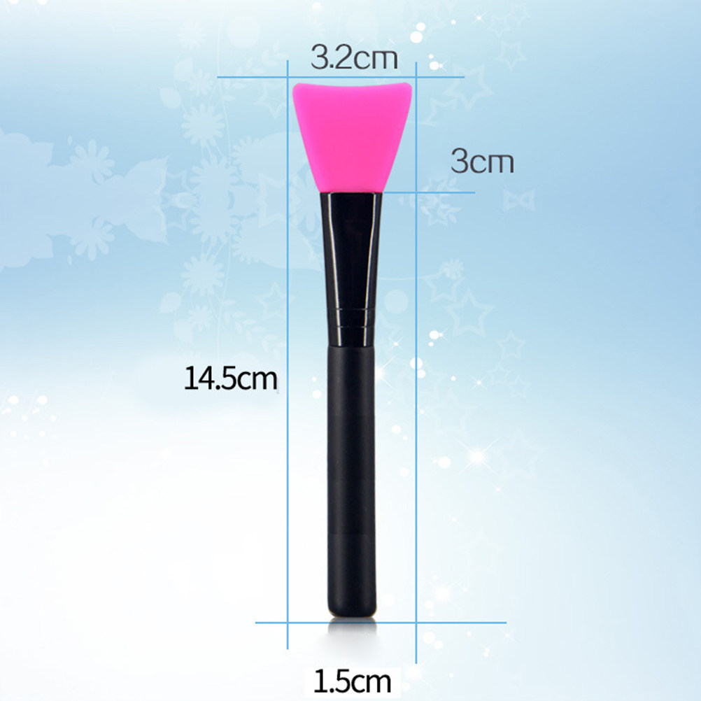 敏感肌向けのフェイスマスク用シリコンブラシ6本セット。黒い木 - Body Brush のレビューと価格