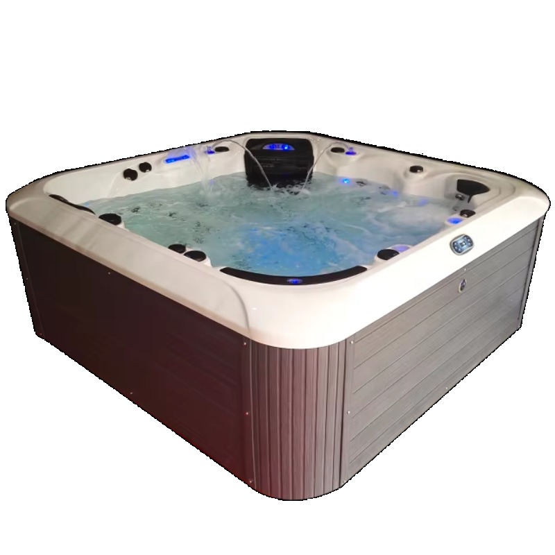 アクリル製屋外ジャグジーマッサージ浴槽、6人用、67ジェット - Spa Massager のレビューと価格