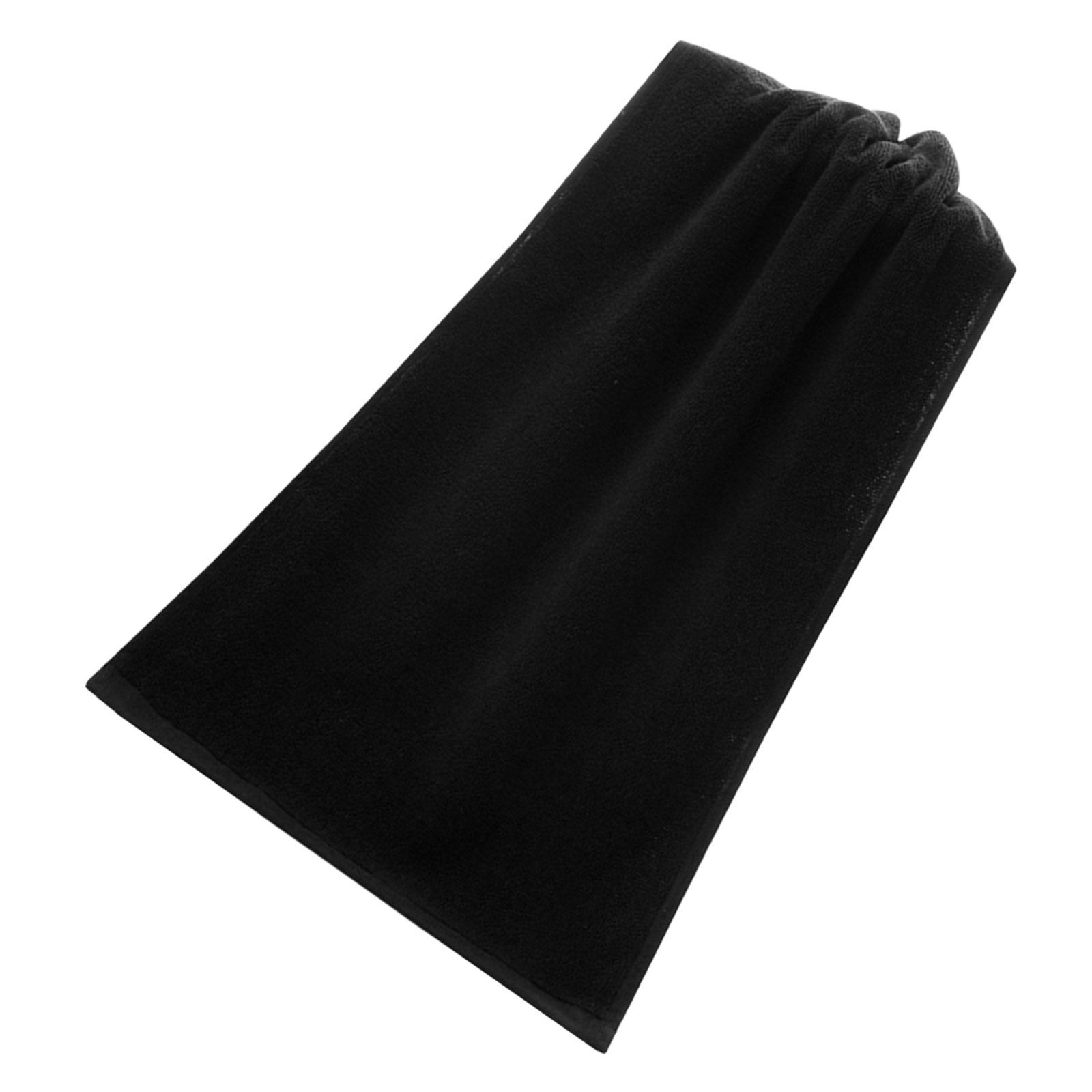 特大サイズの黒い綿製ハンドタオル。天然素材で柔らかく、吸水性 - Spa Towel のレビューと価格