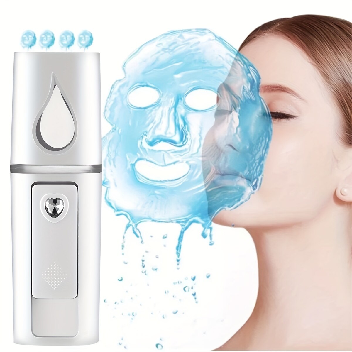 ミニアロマフェイシャル加湿器,USB充電式,毛穴のクリーニン - Face Steamer のレビューと価格