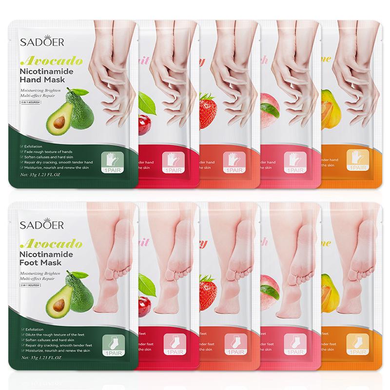 1ペア SADOER フルーツフットマスク 保湿フットピーリ - Foot Spa のレビューと価格